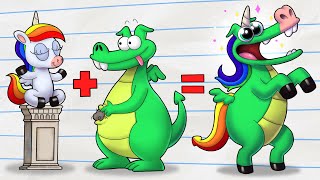 EINHORNSOMMERGRIPPE NEU Junge amp Drache  Cartoons für Kinder  Wildbrain Toons [upl. by Wivina198]