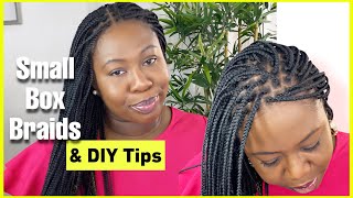 SMALL BOX BRAIDS amp tips to get you through [upl. by Iniretake374]