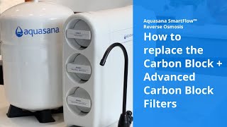 How to replace the SmartFlow Reverse Osmosis Carbon Block and Advanced Carbon Block Filters [upl. by Broeder]