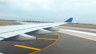 Landing at JFK airport New York and taxi to gate [upl. by Aciretnahs]