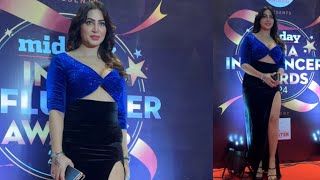 Arshi Khan At Midday India Influencer Awards [upl. by Nnylaj]