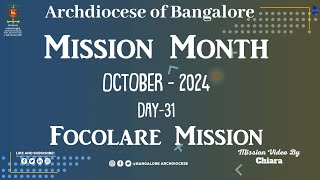 Mission Month  Focolare MISSION VIDEO  Day 31 [upl. by Devon432]