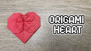 DIY Origami Heart  Paper Heart Step by Step [upl. by Yseulte88]