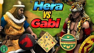 Huns vs Aztecs  1v1 Arabia  vs Gabi  AoE2 [upl. by Sylvester]