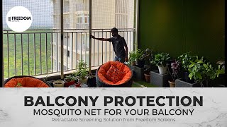 Balcony Retractable Mosquito Net [upl. by Arondel]