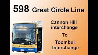 Brisbane Bus 598 GCL Canon Hill Interchange  Toombul Interchange [upl. by Nivlen104]