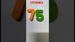 Learn numbers 51  100 for kids toddlers numbers kidslearning toddlerlearning shorts [upl. by Nguyen842]