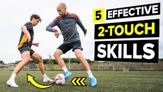 5 effective 2touch skills that beat EVERY defender [upl. by Abert]