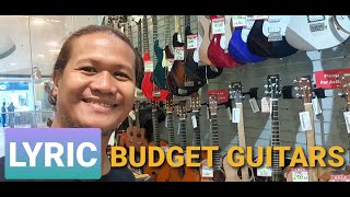 Lyric Music Store Check tayo ng mga budget guitars Tara [upl. by Martica]