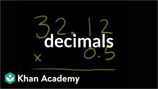 Multiplying decimals example  Decimals  PreAlgebra  Khan Academy [upl. by Isolt]