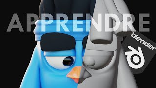 Blender fr  Angry Bird  tuto blender personnage 3d debutant  blender tuto 3D TUTO FR [upl. by Pontone908]