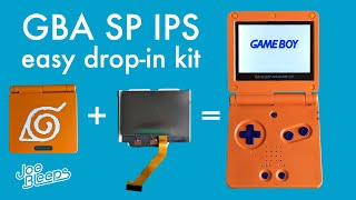 2023 Game Boy Advance SP laminated IPS dropin screen tutorial and review HISPEEDIDO [upl. by Weibel]