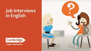 Job Interviews in English  English Language Learning Tips  Cambridge English [upl. by Monteith757]