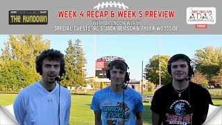 The Rundown Week 5 Preview with Reed City Players Jack Deitsch amp Tyler Woodside [upl. by Ayokal]