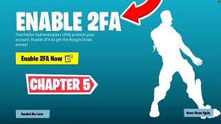 HOW TO ENABLE 2FA ON FORTNITE CHAPTER 5 [upl. by Lura224]