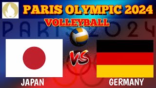 JAPAN vs GERMANY  PARIS 2024 OLYMPICS  Mens Volleyball LIVE Svore [upl. by Drake109]