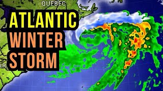 Atlantic Winter Storm Forming [upl. by Ahsaet]