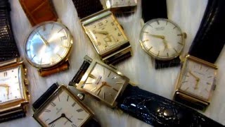 Beautiful collectable 1930s1960s Solid 18k amp14k gold watches [upl. by Atte]