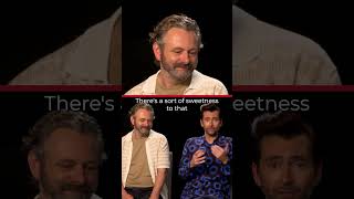 Good Omens Michael Sheen Reacts to David Tennants Compliments shorts [upl. by Maril]