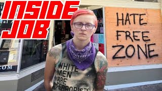 Portland Witch Bookstore Vandalized By Antifa Employees Most Likely [upl. by Yhtur]