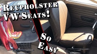 How to Reupholster VW Seat [upl. by Valene424]