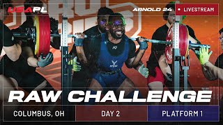 2024 USA Powerlifting Arnold Raw Challenge  Platform 1 [upl. by Hose]