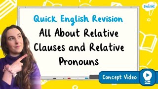 What Are Relative Clauses and Relative Pronouns  KS2 English Concept for Kids [upl. by Anivel]