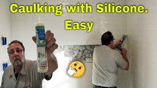 Caulking with silicone Easy [upl. by Geanine]