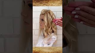 Curls on curling iron Hair preparation for curls [upl. by Isle]