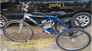 Triciclo motorizado com diferencial [upl. by Gnihc112]