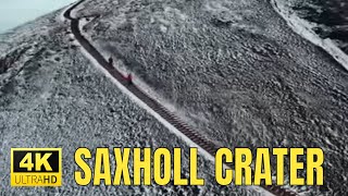 Saxholl Crater Snæfellsnes Peninsula Iceland 🇮🇸 4K Drone [upl. by Pena544]