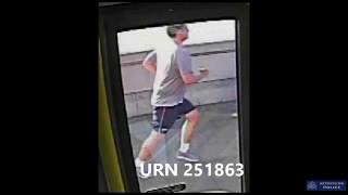 TheJournalie London police release footage of jogger pushing woman into path of bus [upl. by Aneelak]