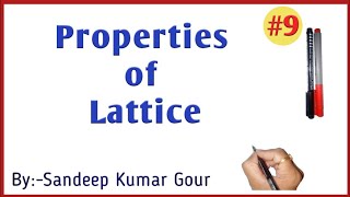 Properties of Lattice  Discrete Mathematics in Hindi [upl. by Kuehnel727]