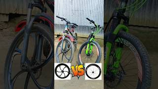 Spoke Wheels vs Alloy Wheels Cycle shorts spokewheeli alloywheels mtb [upl. by Lynad]