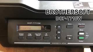 BROTHER DCPT710W BOTHER PRINTER MANUAL TEST PRINT [upl. by Avlem]