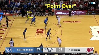 Film Session How Indiana is using the Princeton offense for better spacing and movement [upl. by Yeleek]