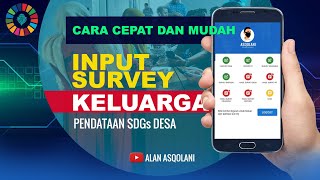 TUTORIAL PENDATAAN SDGs DESA 2021  SURVEY KELUARGA [upl. by Frankhouse]