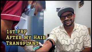 1st PRP After My Hair Transplant😎 II sevengersvlog [upl. by Lorrie888]