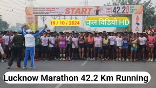 Lucknow Marathon 422 km Running prince or Abhishek lucknow marathon me bhide ek sath काटे की टक्कर [upl. by Nosnorb]