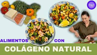 COLÁGENO Alimentos que Aumentan la Producción 2 ENSALADAS RÁPIDAS PMenopausiaPresiónDiabetes [upl. by Ennyleuqcaj888]