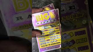 5 big raffle Georgia Lottery ticket scratchers casino scratchofftickets 777 [upl. by Ennazus]