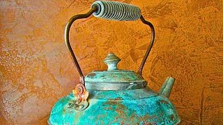 EXTREMELY Corroded Copper Kettle Repair [upl. by Hilaria]