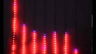 Spectrum analyzer 7x32 RGB LEDs 1x1 meters [upl. by Idelle]