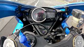 GSX R750 top speed run [upl. by Elcin987]