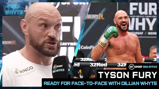 quotIve got a lot sayquot to Dillian Whyte Tyson Fury Open Workout Interview [upl. by Alarise]