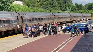 Lynchburg loves our six Amtrak trains Amtrak 151 was very busy [upl. by Rebe]