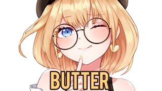 Nightcore BTS  Butter Lyrics [upl. by Adnawal]