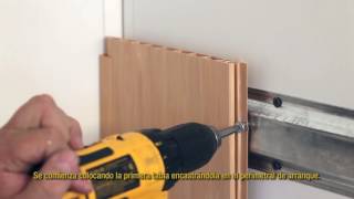 Instalación de un Revestimiento de pared de PVC Perfilplas® [upl. by Ymmas344]