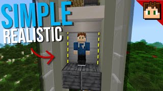 OUTDATED The SIMPLE REALISTIC Elevator Minecraft Bedrock 120 Tutorial [upl. by Eanad144]