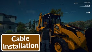 Cable Installation Job In Construction Simulator [upl. by Janaye377]